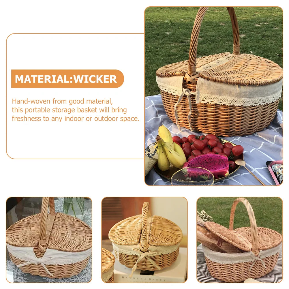 Wicker Foraging Basket