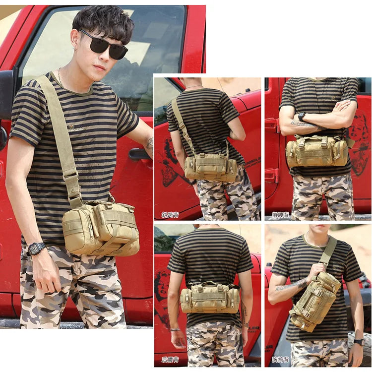 Sport Fanny Pack for Cycling Hunting Camping Outdoor Waist Bag Hip Belt MOLLE Sling Pouch EDC Camera Handlebar Tool Bags