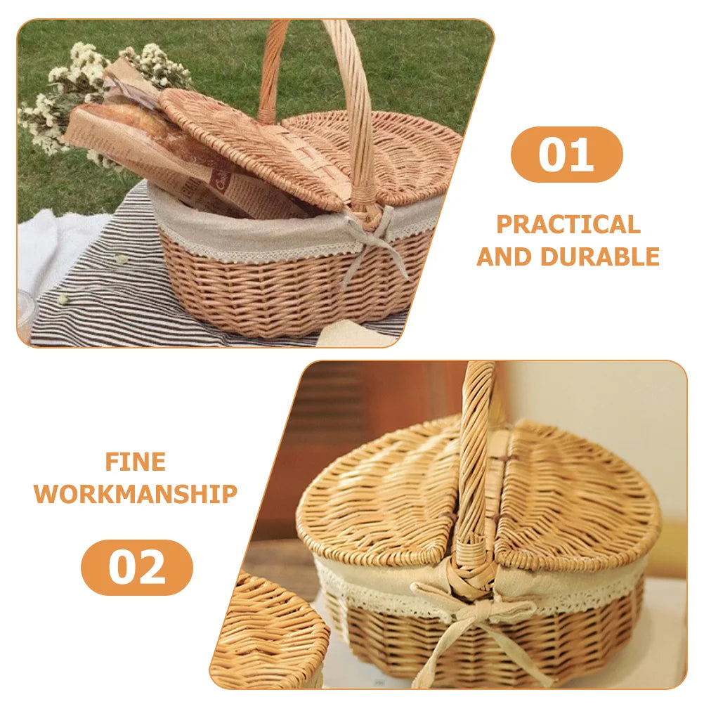 Wicker Foraging Basket