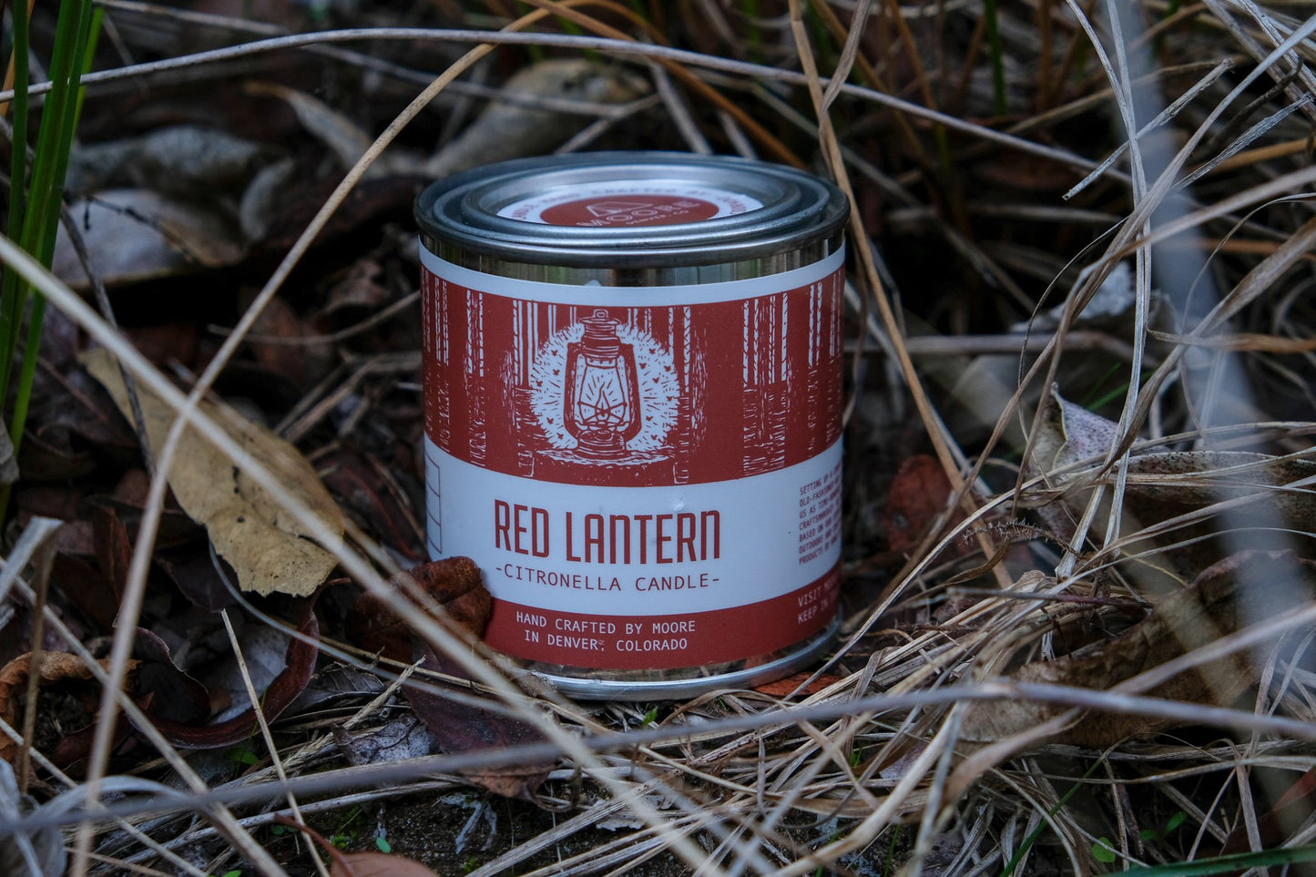 Red Lantern Citronella Candle