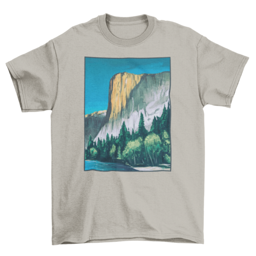 Yosemite painting landscape t-shirt