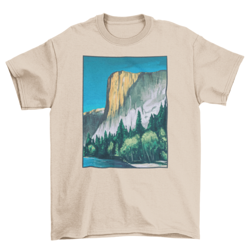 Yosemite painting landscape t-shirt