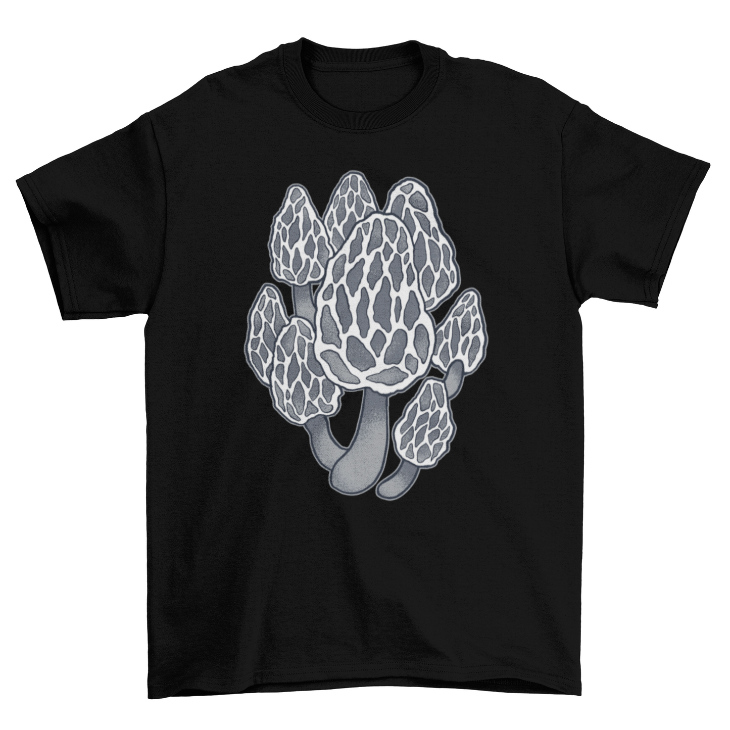 Black morel mushrooms t-shirt