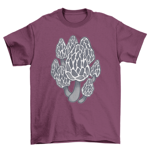 Black morel mushrooms t-shirt