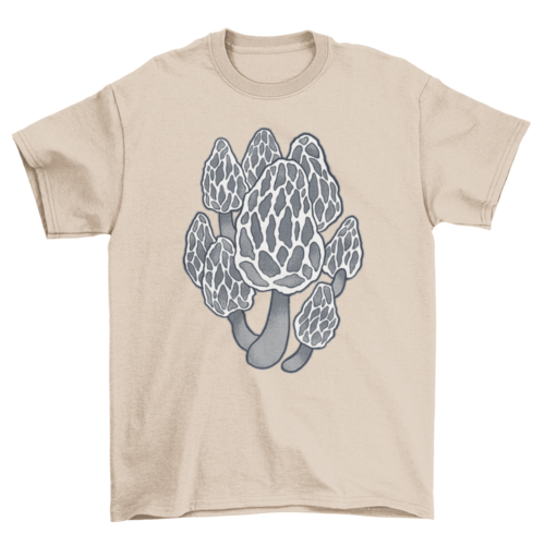 Black morel mushrooms t-shirt