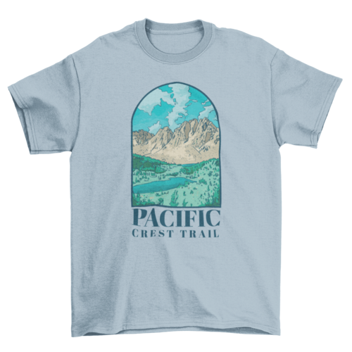 Landscape mountain trail t-shirt