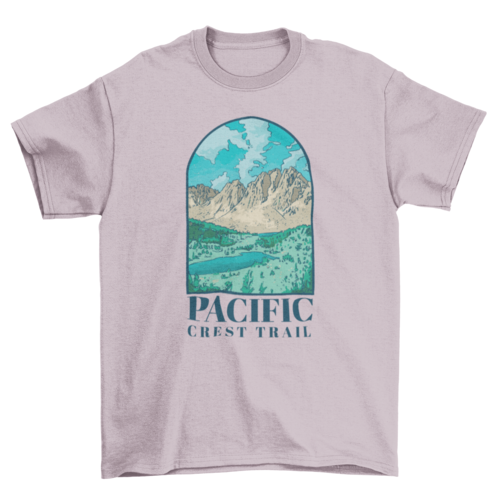 Landscape mountain trail t-shirt