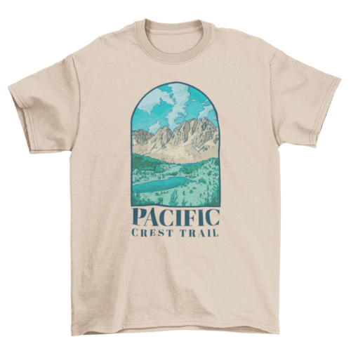 Landscape mountain trail t-shirt