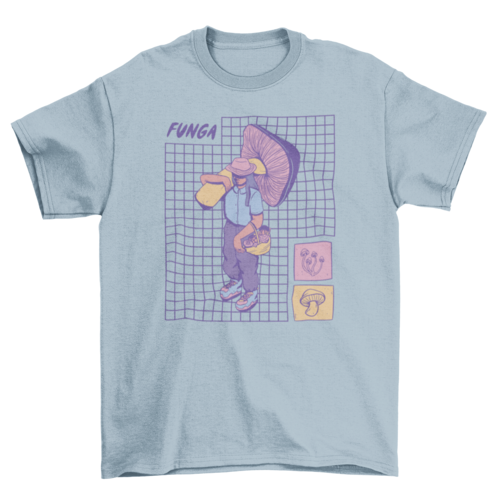 Pastel funga mushroom t-shirt