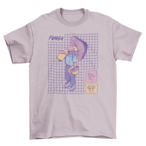 Pastel funga mushroom t-shirt