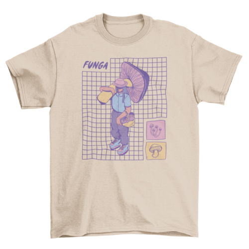 Pastel funga mushroom t-shirt