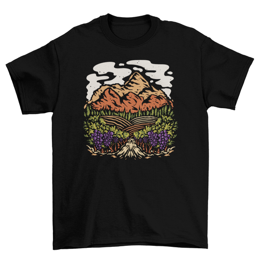 Vineyard landscape t-shirt