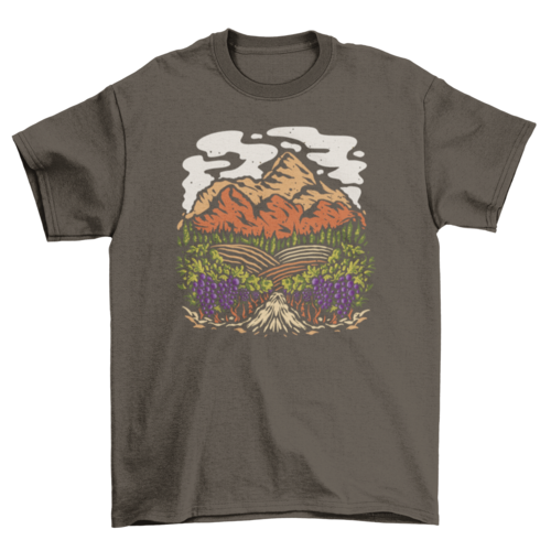 Vineyard landscape t-shirt