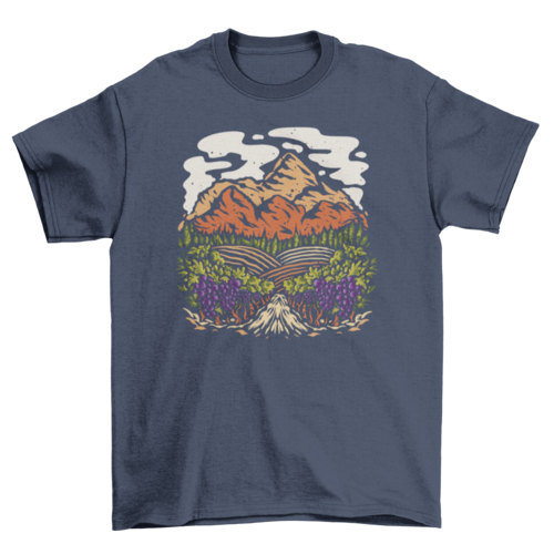 Vineyard landscape t-shirt