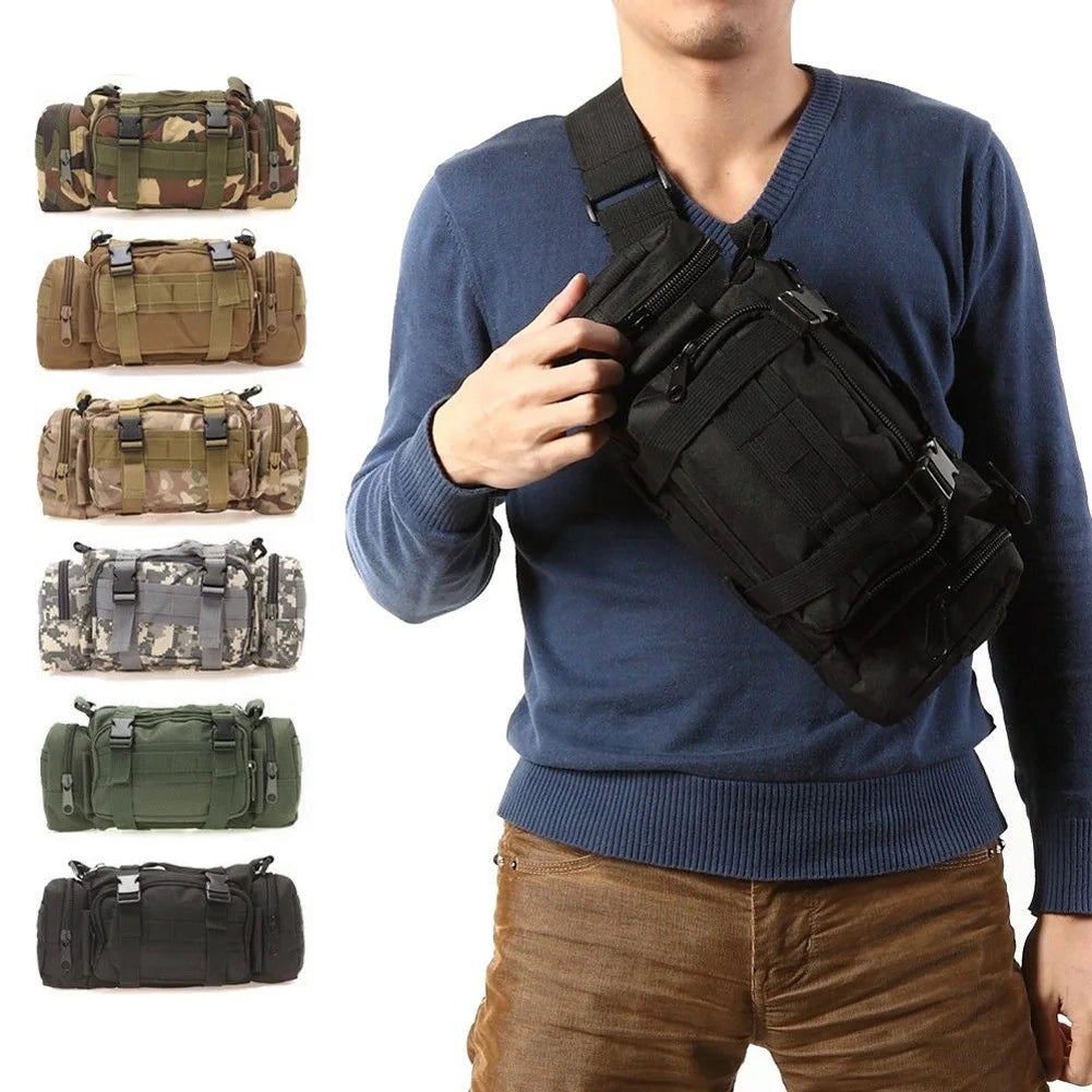 Sport Fanny Pack for Cycling Hunting Camping Outdoor Waist Bag Hip Belt MOLLE Sling Pouch EDC Camera Handlebar Tool Bags