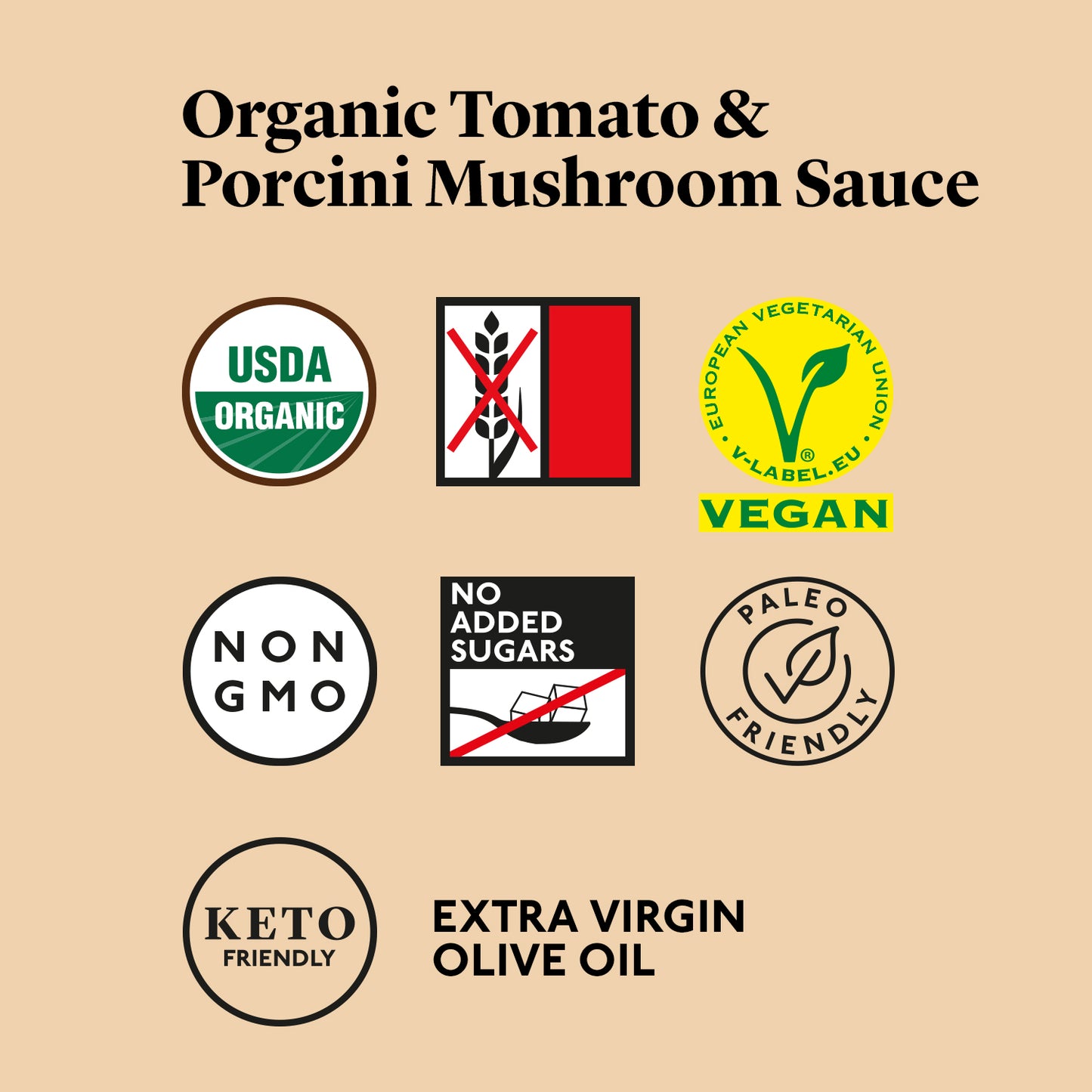 Organic Tomato & Porcini Mushroom Sauce 18.70oz