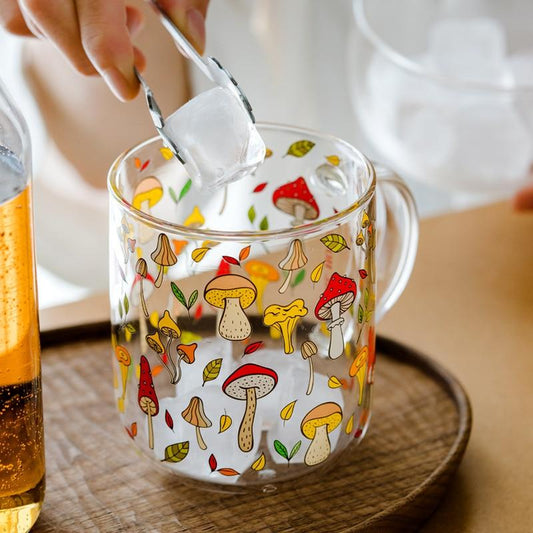 Mushroom Novelty Glass Mug