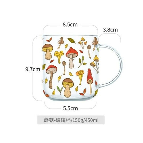 Mushroom Novelty Glass Mug