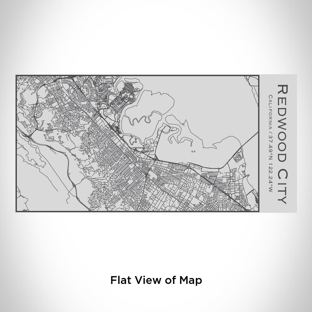 Redwood City - California Map Insulated Bottle